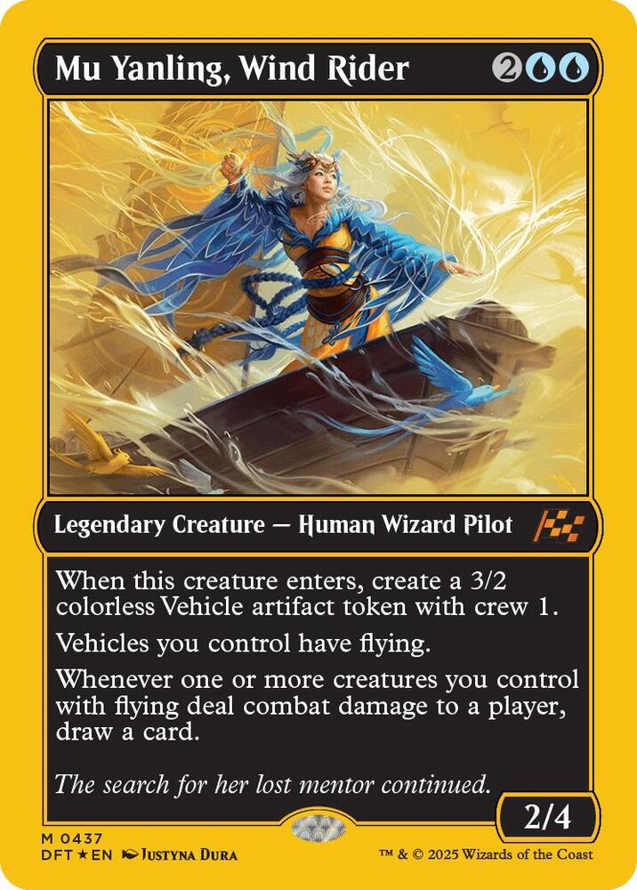 Mu Yanling, Wind Rider (First-Place Foil)-Aetherdrift-M-Foil