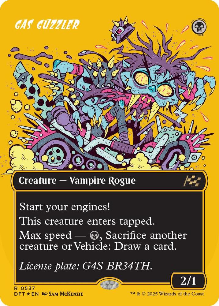 Gas Guzzler (Borderless) (First-Place Foil)-Aetherdrift-R-Foil