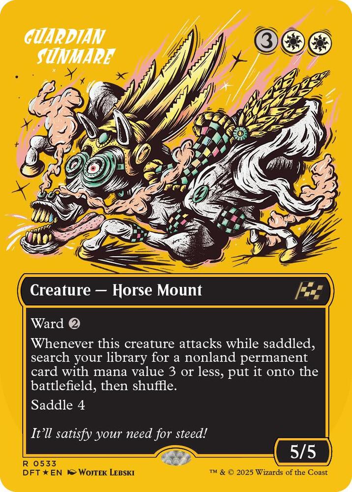 Guardian Sunmare (Borderless) (First-Place Foil)-Aetherdrift-R-Foil