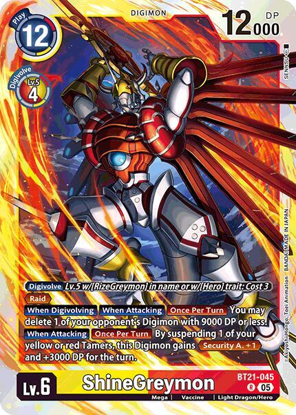 ShineGreymon-World Convergence-Rare-Foil