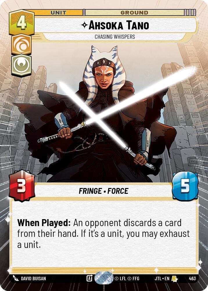 Ahsoka Tano - Chasing Whispers (Hyperspace)-Jump to Lightspeed-Rare-Normal