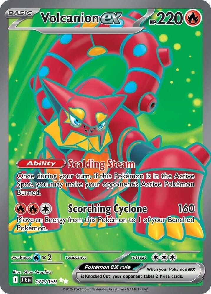 Volcanion ex - 171/159-SV09: Journey Together-Ultra Rare-Holofoil