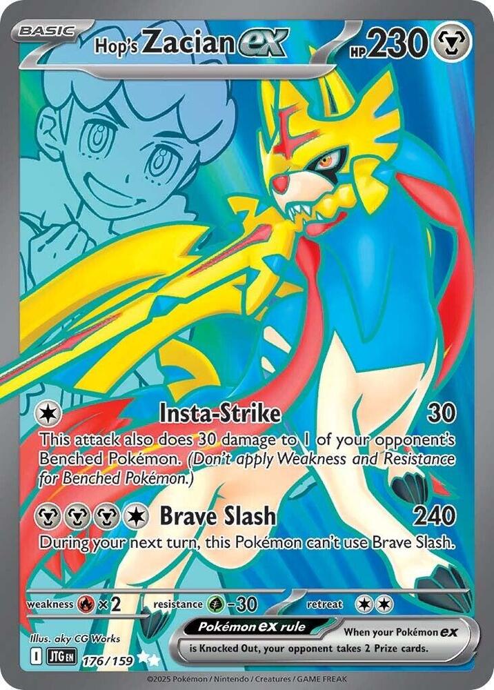 Hop's Zacian ex - 176/159-SV09: Journey Together-Ultra Rare-Holofoil