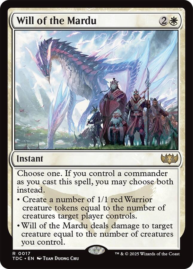 Will of the Mardu-Commander: Tarkir: Dragonstorm-R-Normal