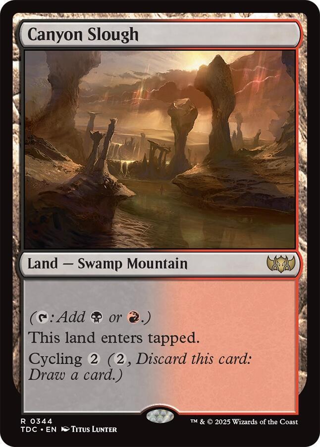 Canyon Slough-Commander: Tarkir: Dragonstorm-R-Normal