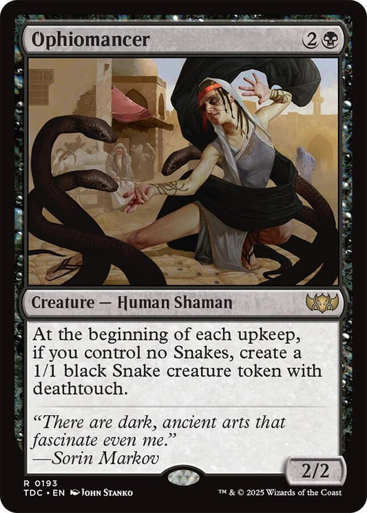 Ophiomancer-Commander: Tarkir: Dragonstorm-R-Normal