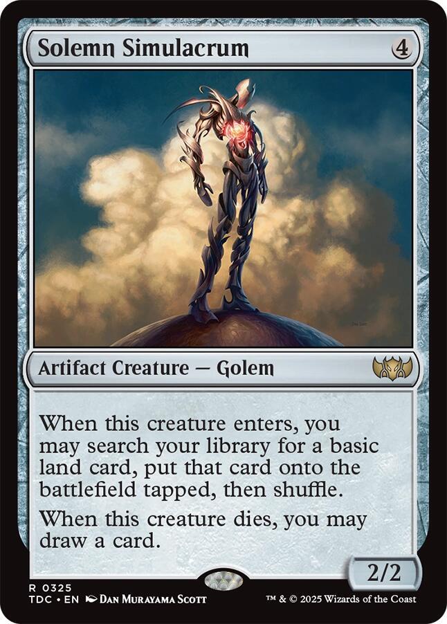 Solemn Simulacrum-Commander: Tarkir: Dragonstorm-R-Normal
