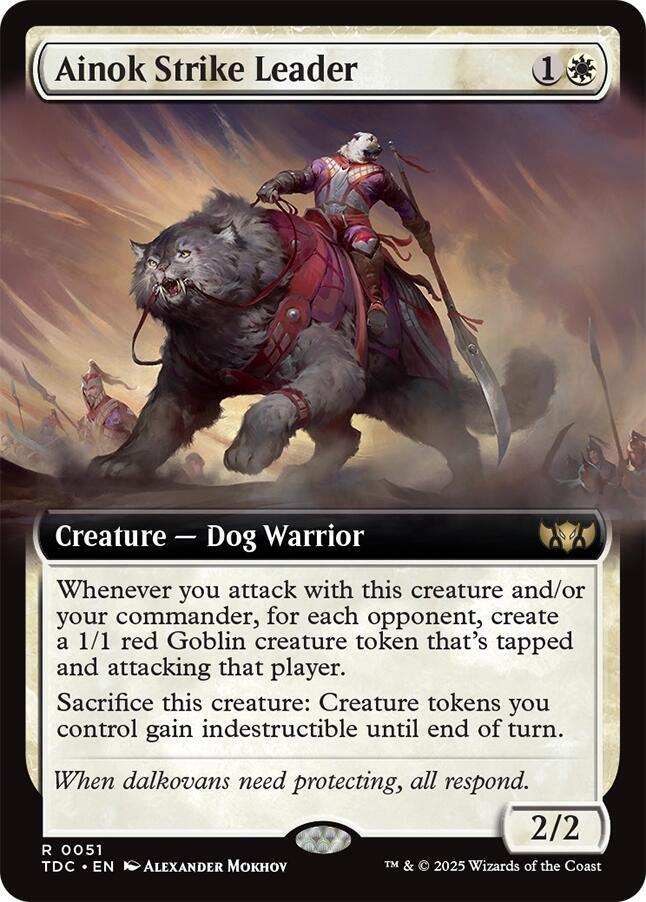 Ainok Strike Leader (Extended Art)-Commander: Tarkir: Dragonstorm-R-Normal