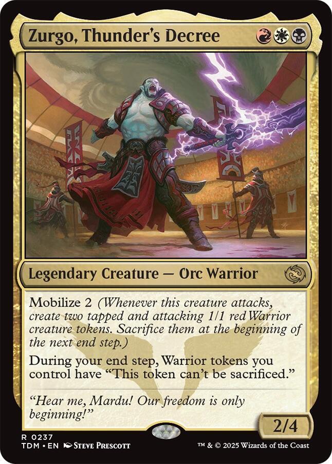 Zurgo, Thunder's Decree-Tarkir: Dragonstorm-R-Normal