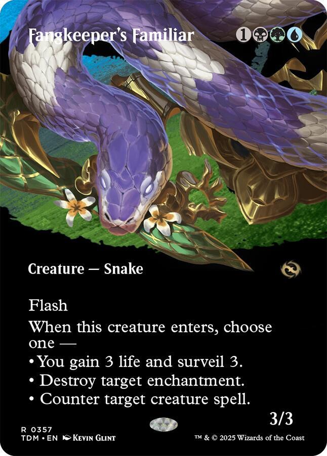 Fangkeeper's Familiar (Borderless)-Tarkir: Dragonstorm-R-Normal