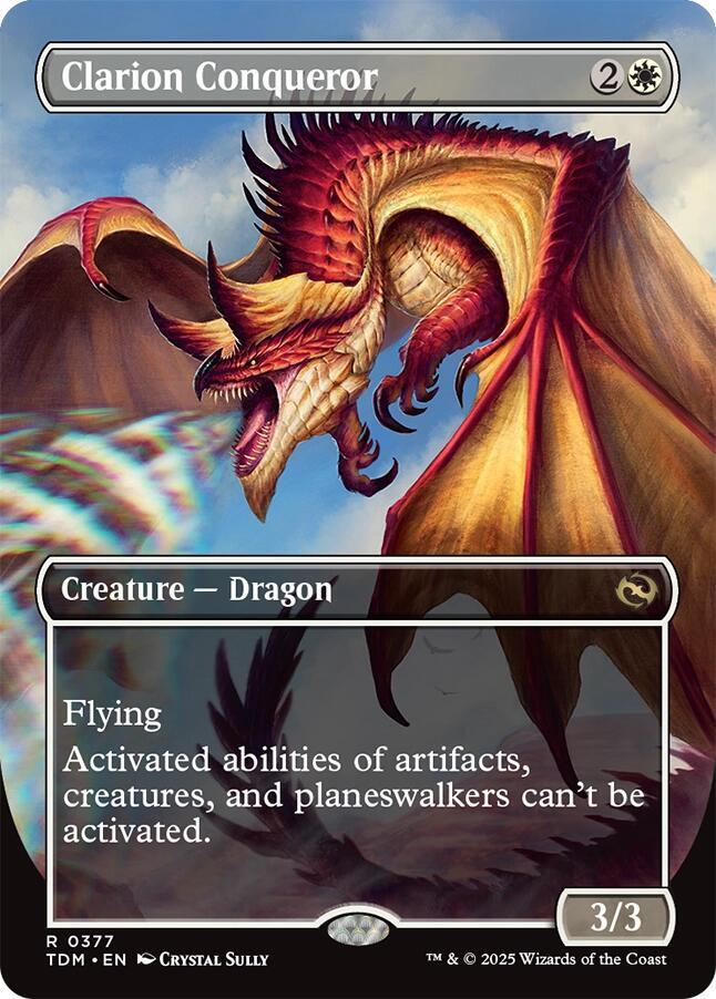 Clarion Conqueror (Borderless)-Tarkir: Dragonstorm-R-Normal