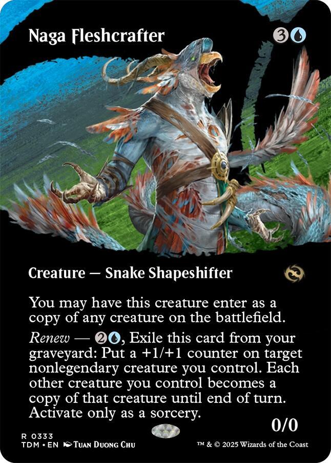 Naga Fleshcrafter (Borderless)-Tarkir: Dragonstorm-R-Normal