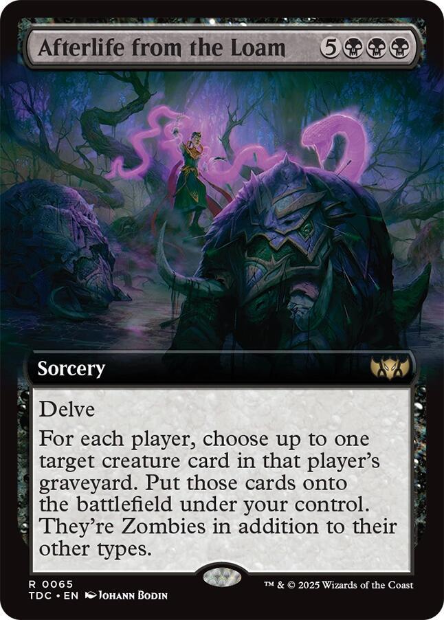 Afterlife from the Loam (Extended Art)-Commander: Tarkir: Dragonstorm-R-Normal