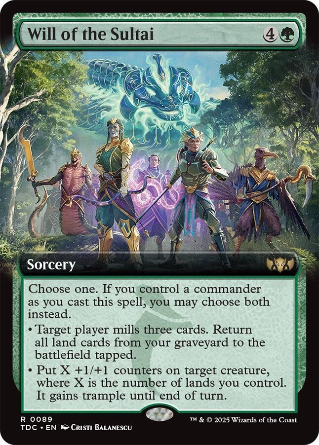 Will of the Sultai (Extended Art)-Commander: Tarkir: Dragonstorm-R-Normal
