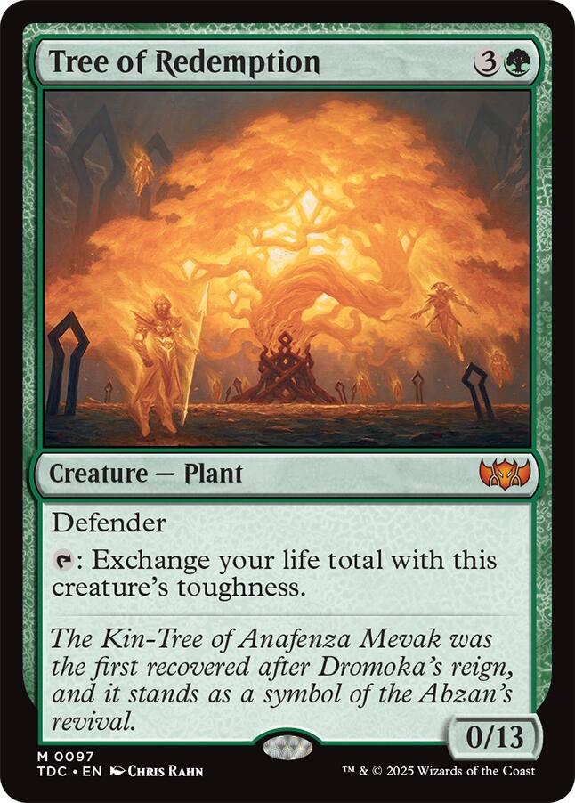 Tree of Redemption-Commander: Tarkir: Dragonstorm-M-Normal