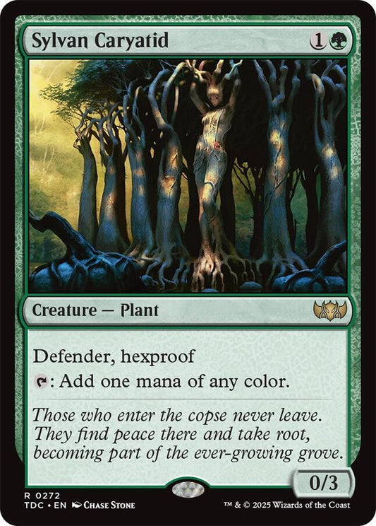 Sylvan Caryatid-Commander: Tarkir: Dragonstorm-R-Normal