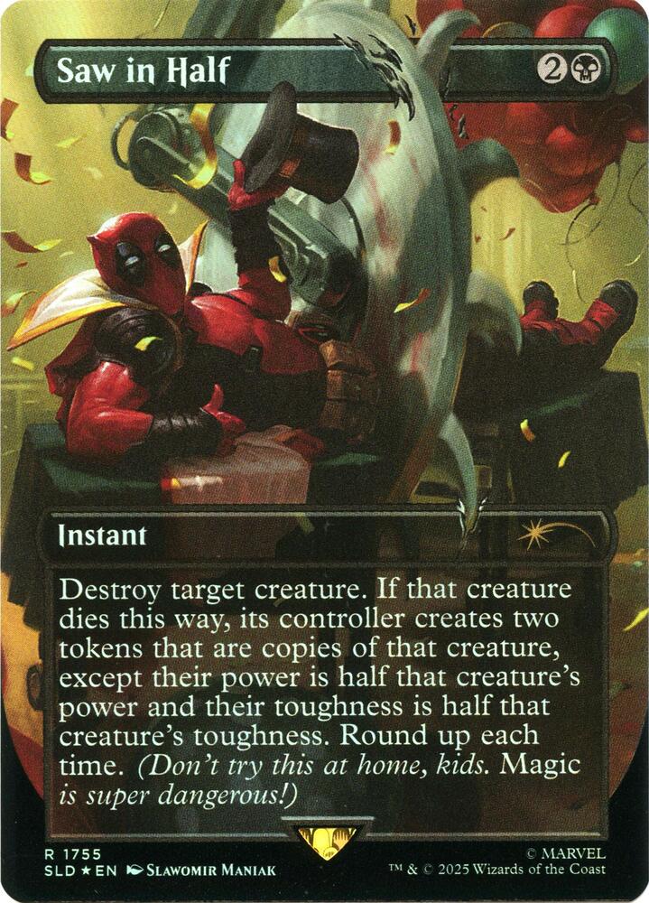 Saw in Half (Rainbow Foil)-Secret Lair Drop Series-R-Foil