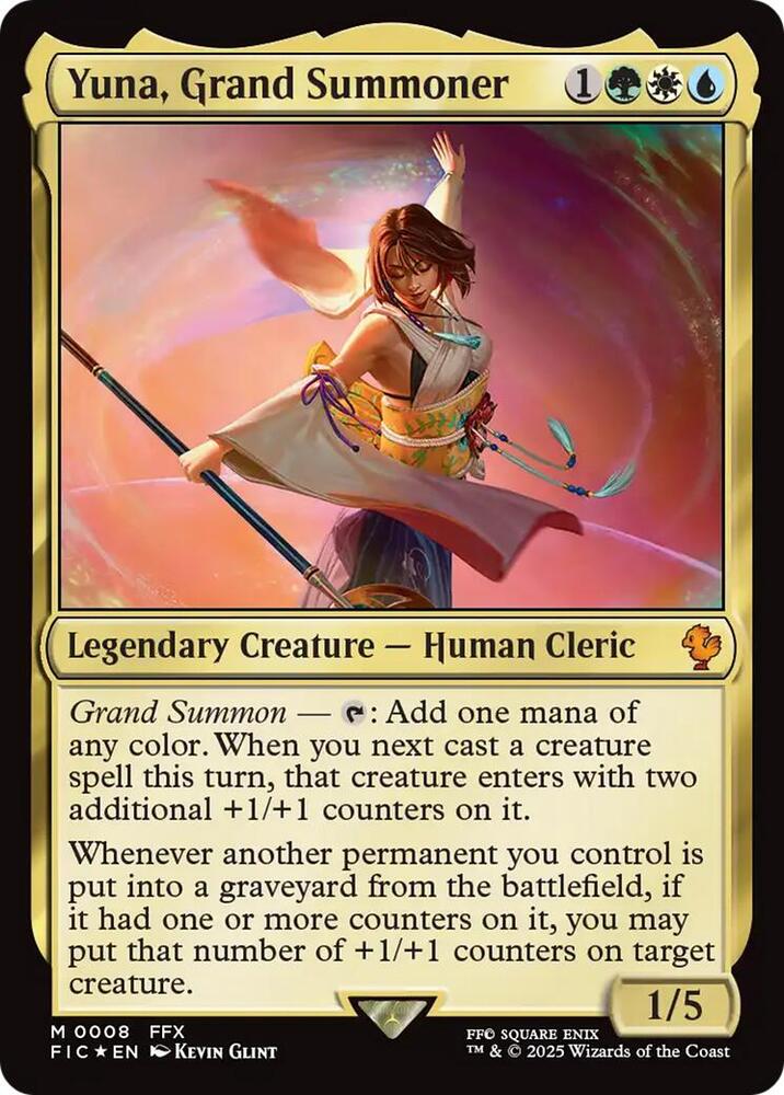 Yuna, Grand Summoner-Commander: FINAL FANTASY-M-Foil