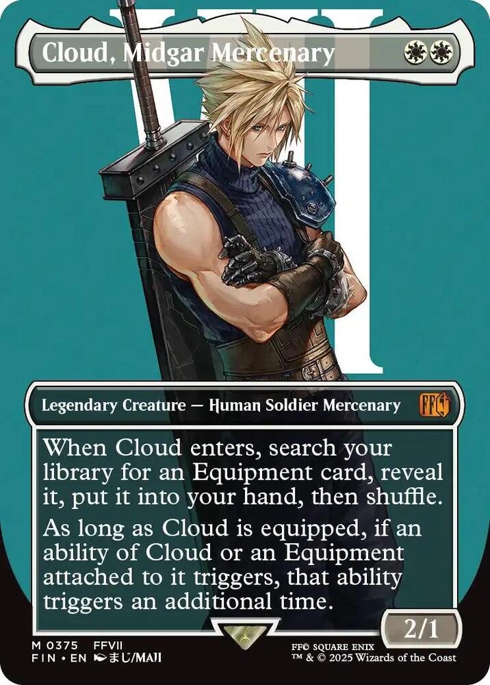 Cloud, Midgar Mercenary (Borderless)-FINAL FANTASY-M-Foil