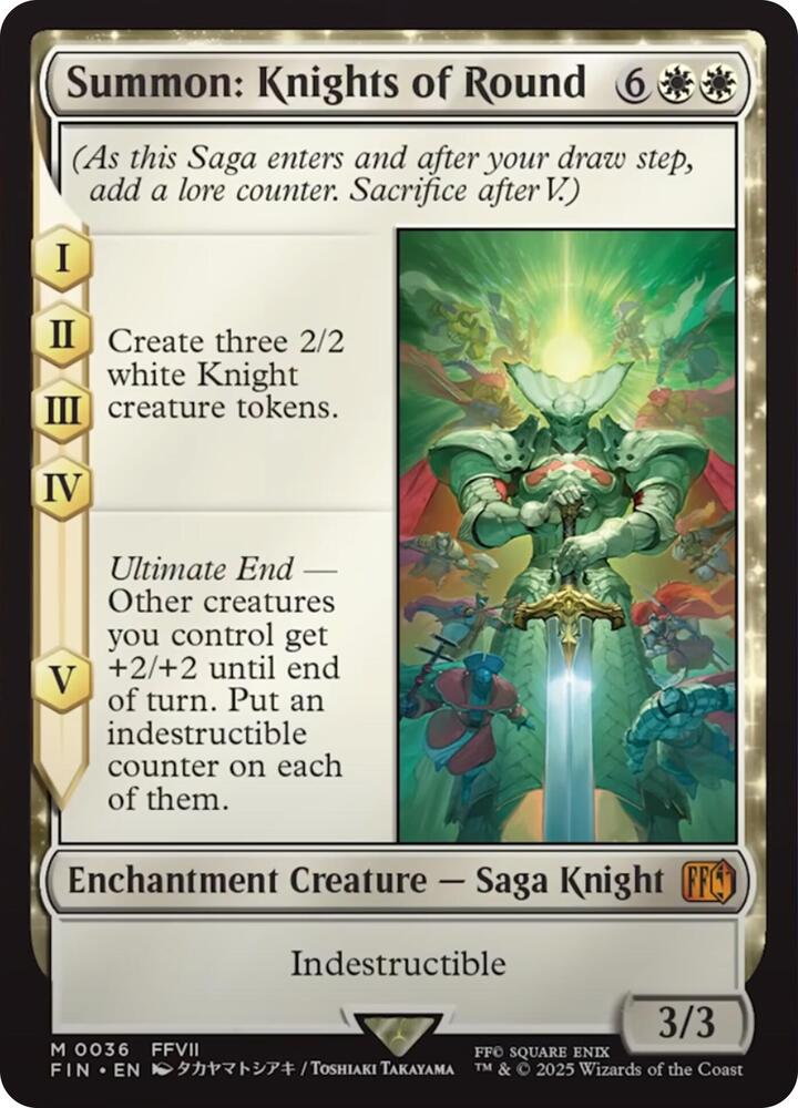 Summon: Knights of Round-FINAL FANTASY-M-Normal