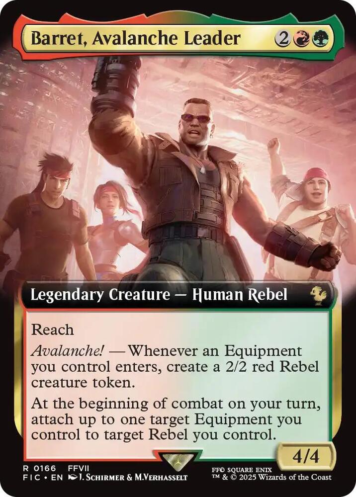 Barret, Avalanche Leader (Extended Art)-Commander: FINAL FANTASY-R-Normal