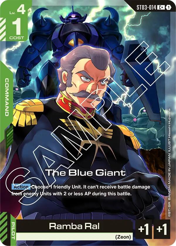The Blue Giant (C+)-Starter Deck 03: Zeon's Rush-C+-Holofoil