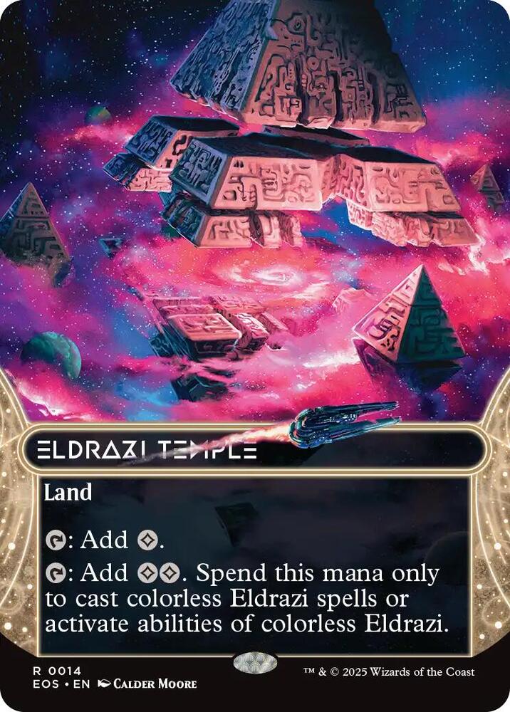 Eldrazi Temple (0014) (Borderless)-Edge of Eternities: Stellar Sights-R-Normal