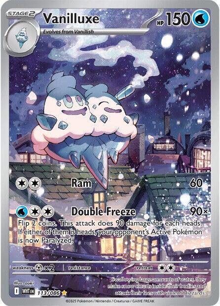 Vanilluxe - 113/086-SV: White Flare-Illustration Rare-Holofoil