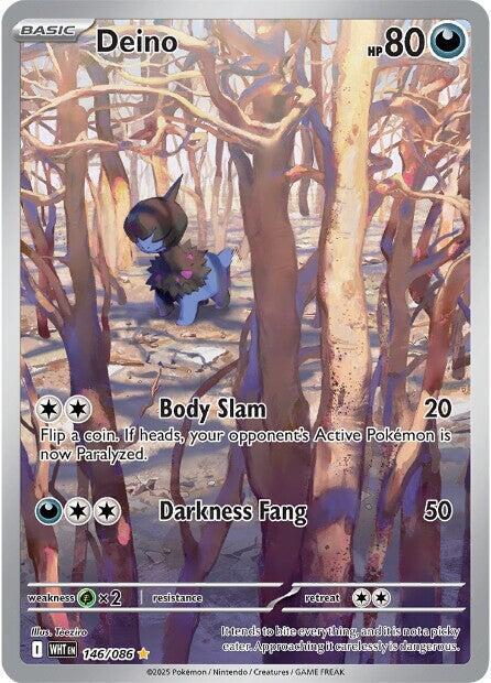 Deino - 146/086-SV: White Flare-Illustration Rare-Holofoil