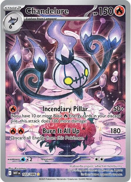 Chandelure - 103/086-SV: White Flare-Illustration Rare-Holofoil