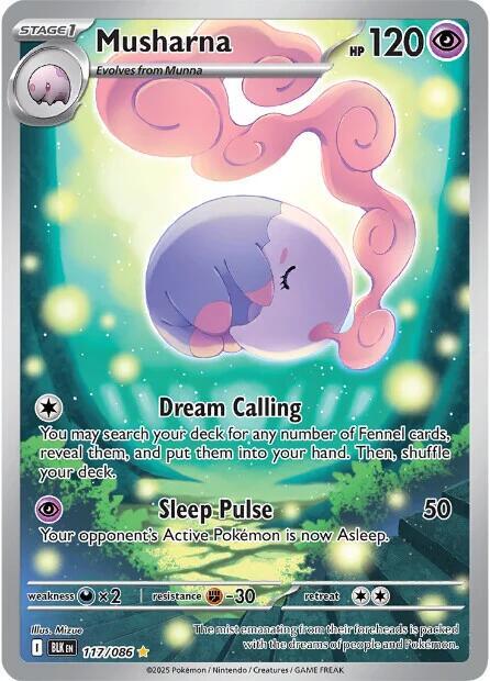 Musharna - 117/086-SV: Black Bolt-Illustration Rare-Holofoil