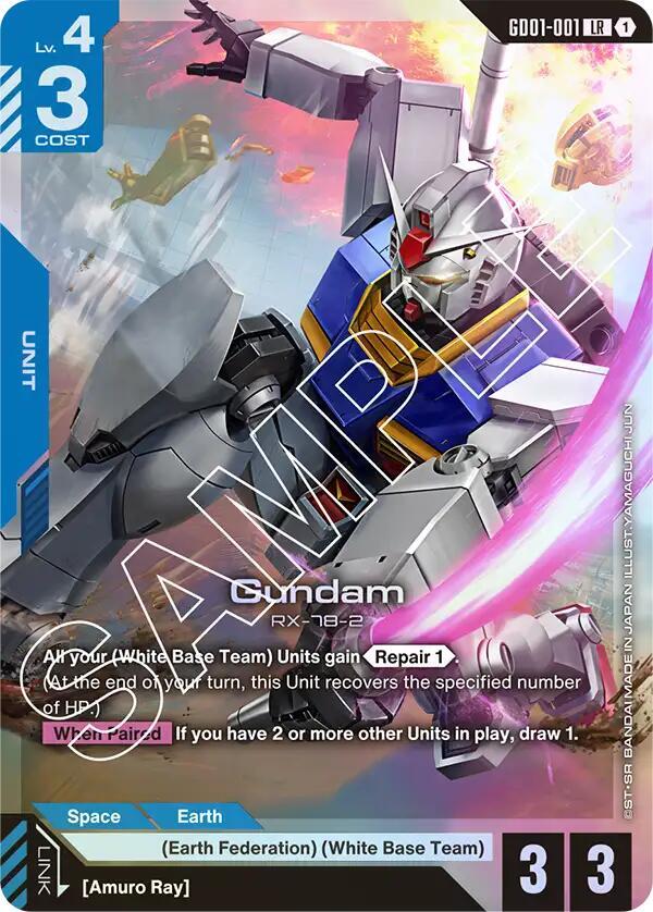 Gundam (GD01-001)-Newtype Rising-Legend Rare-Holofoil