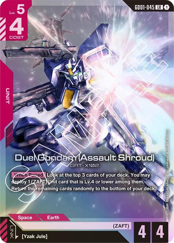 Duel Gundam (Assault Shroud)-Newtype Rising-Legend Rare-Holofoil