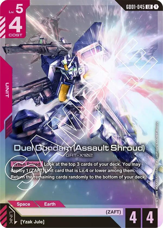 Duel Gundam (Assault Shroud)-Newtype Rising-Legend Rare-Holofoil