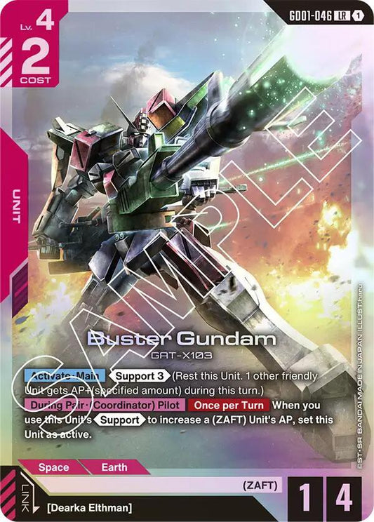 Buster Gundam-Newtype Rising-Legend Rare-Holofoil