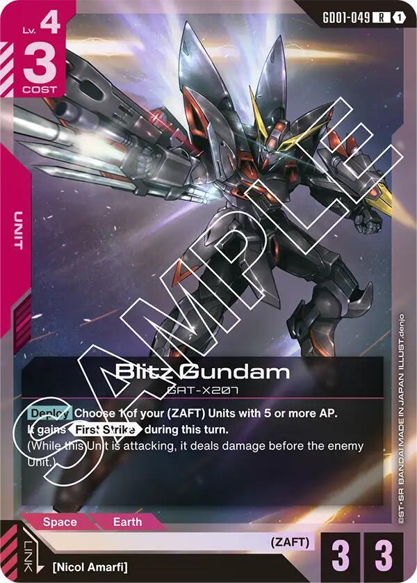 Blitz Gundam-Newtype Rising-Rare-Holofoil