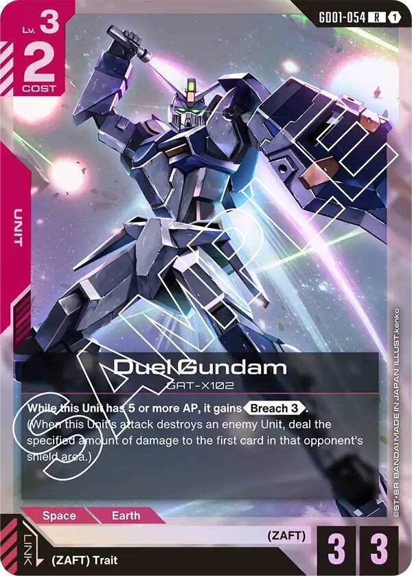 Duel Gundam-Newtype Rising-Rare-Holofoil
