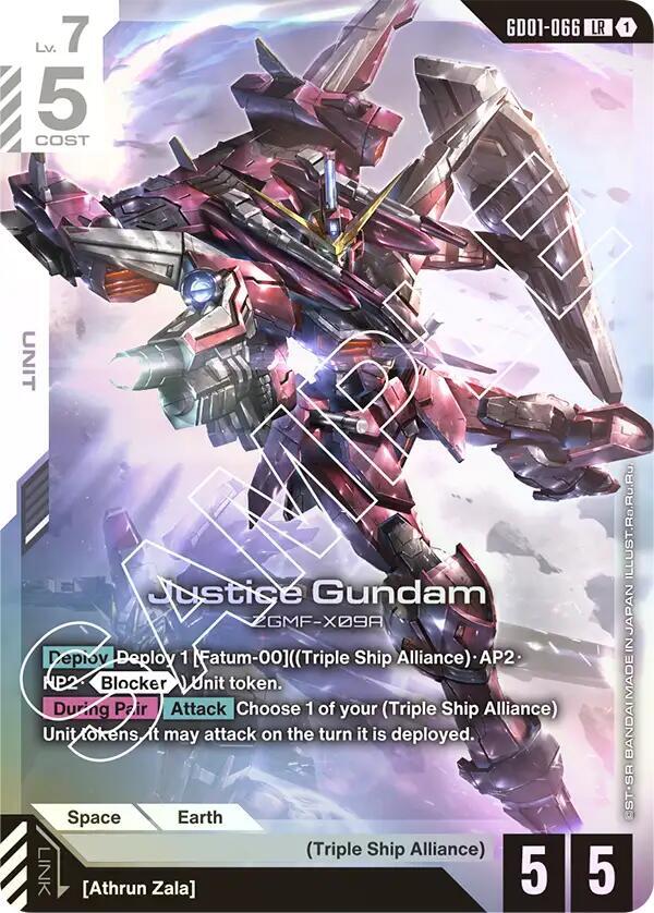 Justice Gundam-Newtype Rising-Legend Rare-Holofoil