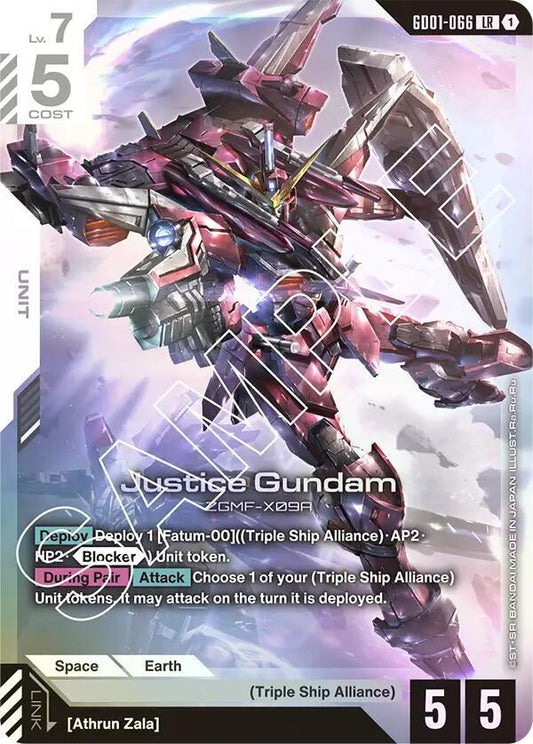 Justice Gundam-Newtype Rising-Legend Rare-Holofoil
