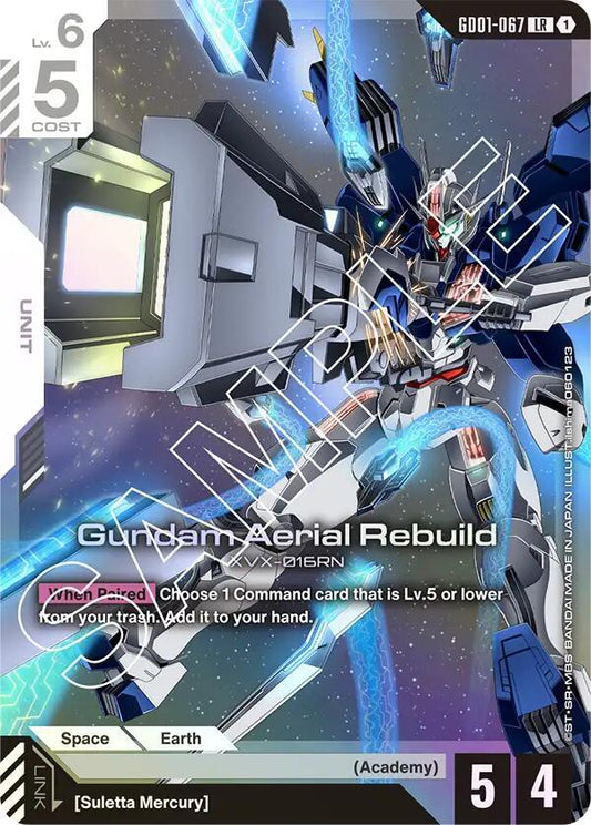 Gundam Aerial Rebuild-Newtype Rising-Legend Rare-Holofoil