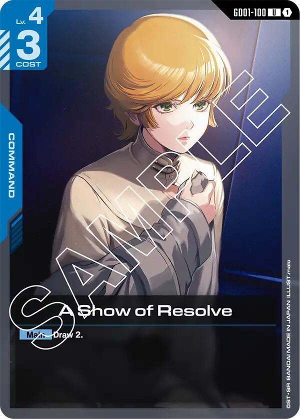 A Show of Resolve-Newtype Rising-Uncommon-Normal