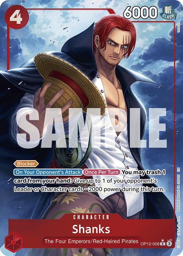 Shanks (008) (Alternate Art)-Legacy of the Master-R-Foil