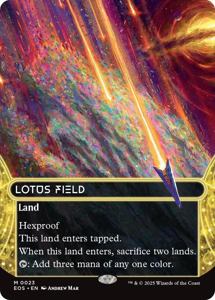 Lotus Field (0023) (Borderless)-Edge of Eternities: Stellar Sights-M-Normal