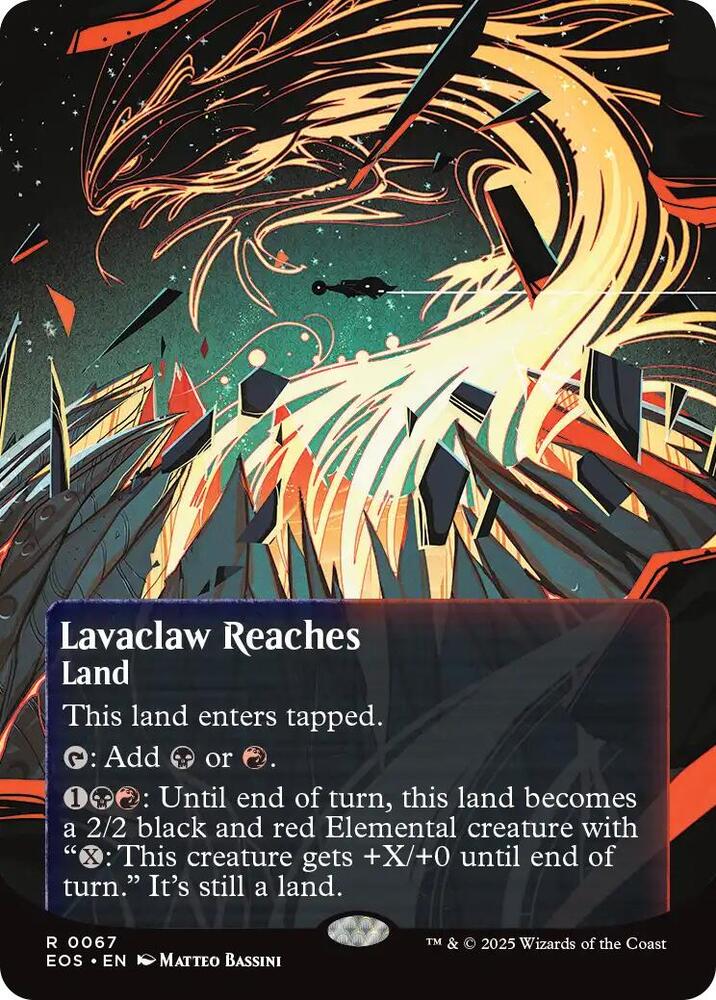 Lavaclaw Reaches (0067) (Borderless)-Edge of Eternities: Stellar Sights-R-Normal