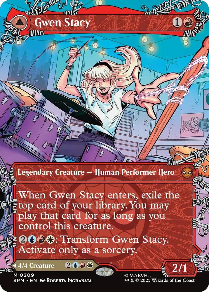 Gwen Stacy (0209) (Borderless)-Marvel's Spider-Man-M-Normal