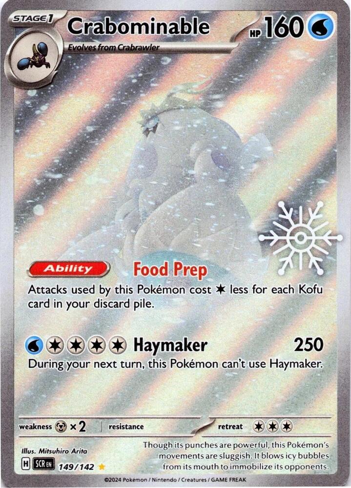 Crabominable - 149/142 (Holiday Calendar)-Miscellaneous Cards & Products-Illustration Rare-Holofoil