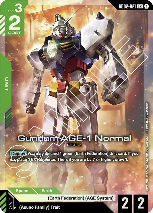 Gundam AGE-1 Normal-Dual Impact-Legend Rare-Holofoil