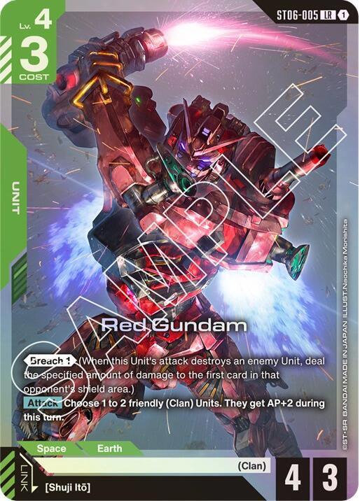 Red Gundam-Starter Deck 06: Clan Unity-Legend Rare-Holofoil