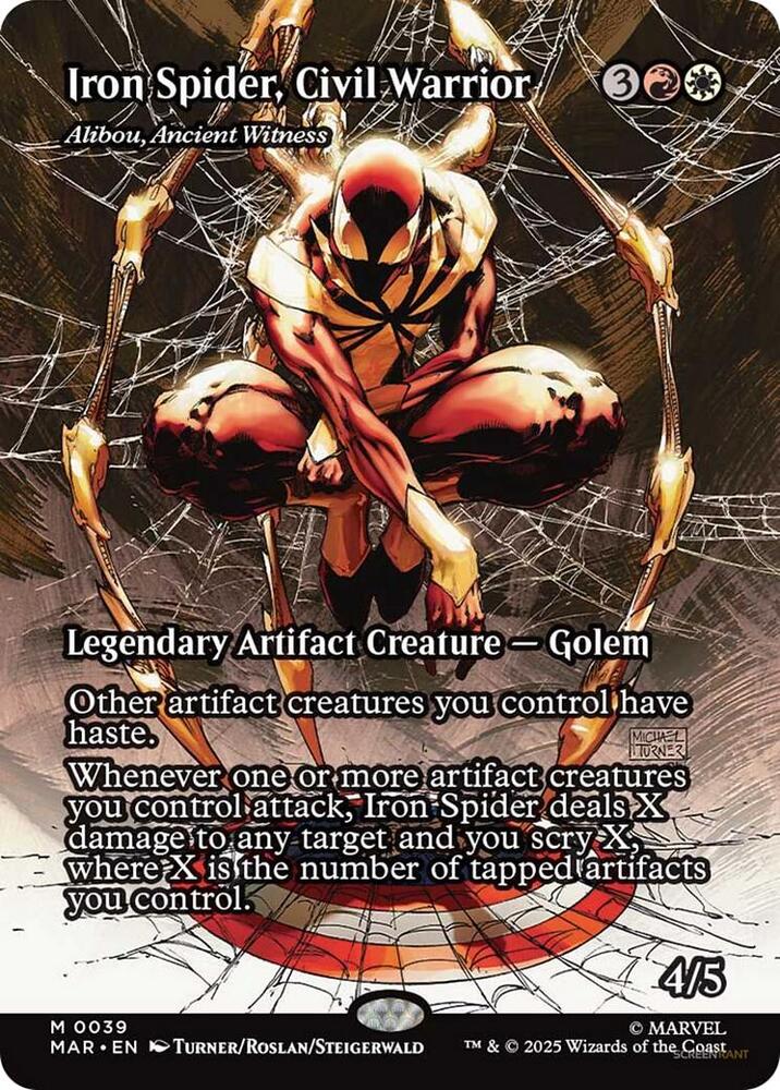 Iron Spider, Civil Warrior - Alibou, Ancient Witness (Borderless)-Marvel Universe Eternal-Legal-M-Normal