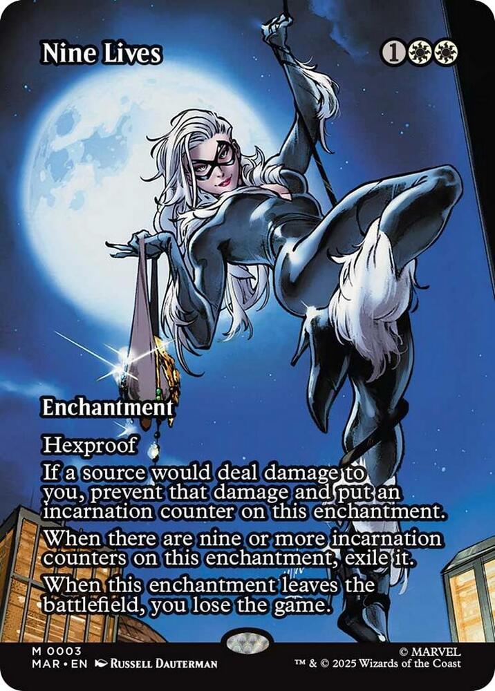 Nine Lives (Borderless)-Marvel Universe Eternal-Legal-M-Foil